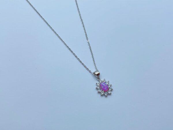 Collar piedra rosa