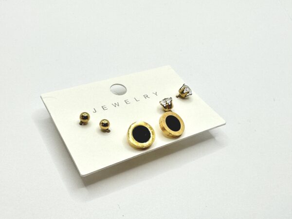 Set de tres pares de aretes