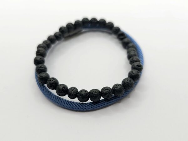 Pulsera piedra volcánica