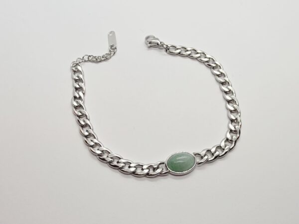 Pulsera piedra color esmeralda