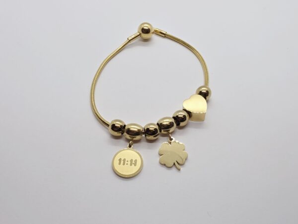 Pulsera dijes suerte y amor