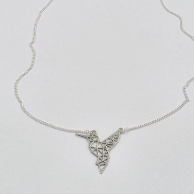 Collar colibrí Plata.925