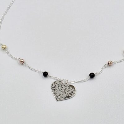 Collar corazón HP Plata.925