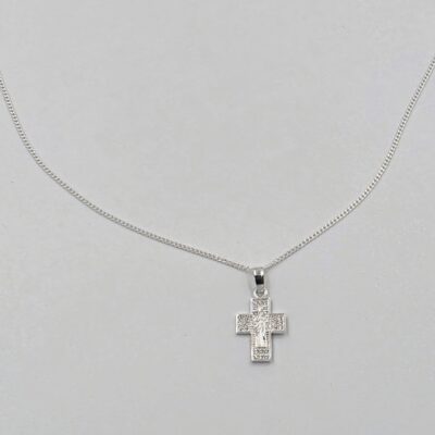 Collar cruz Plata.925