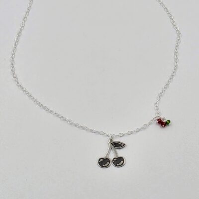 Collar cerezas Plata.925