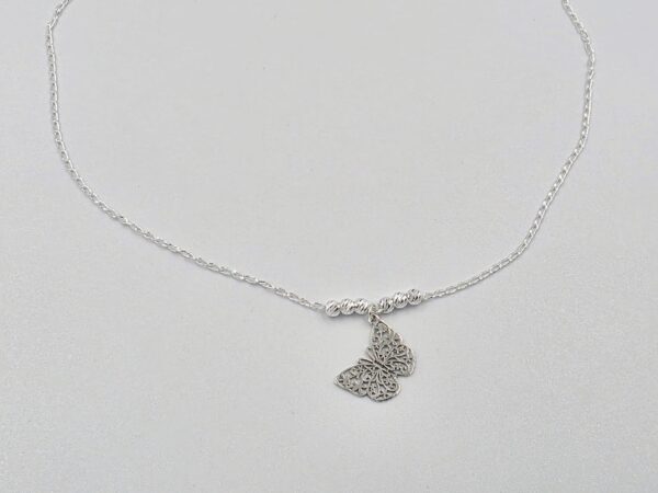Collar mariposa Plata.925
