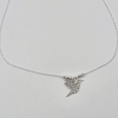 Collar colibrí Plata.925