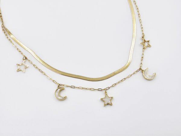 Collar lunas y estrellas
