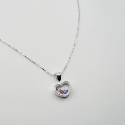Collar corazón Plata.925