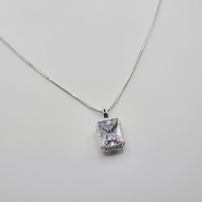 Collar cristal blanco