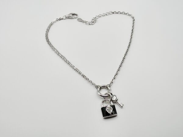 Pulsera candado y corazón Plata.925