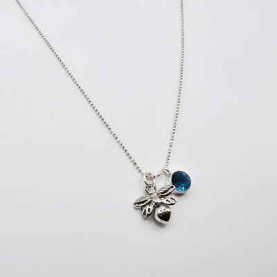 Collar abeja y turquesa Plata.925