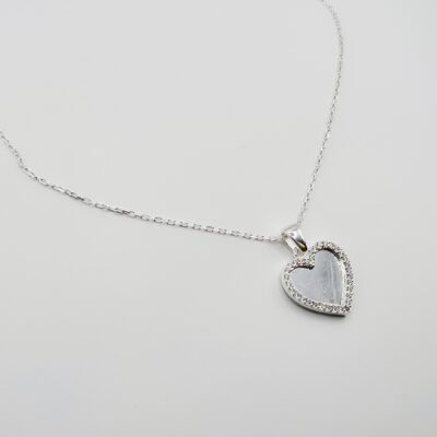 Collar corazón Plata.925
