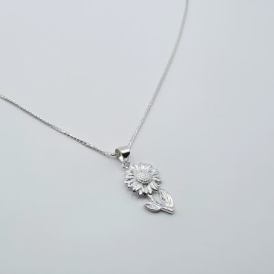 Collar girasol Plata.925