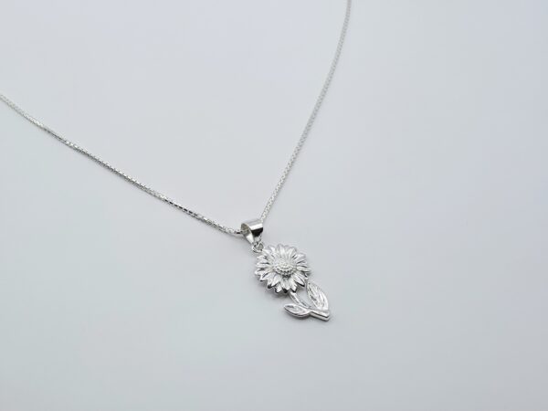 Collar girasol Plata.925