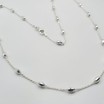 Collar bolitas Plata.925