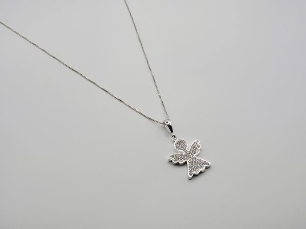 Collar ángel con zirconias Plata.925