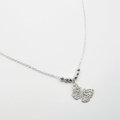 Collar mariposa Plata.925