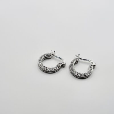 Arracadas zirconias Plata.925