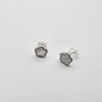 Broquel flor Plata.925